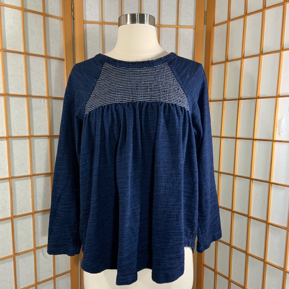 Current/Elliot dark denim blue swing top - Picture 1 of 15